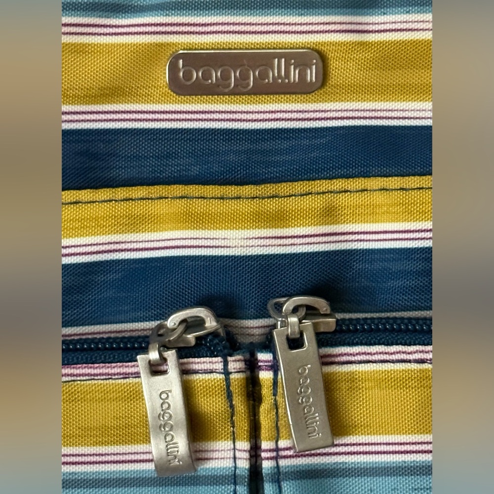 BAGGALLINI Striped Crossbody Purse/Handbag/Travel Organizer - Picture 4 of 12